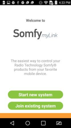 App Somfy myLink Asia 